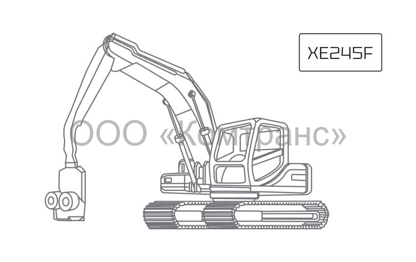 Гусеничный экскаватор-харвестер XCMG XE245F (25 тонн)